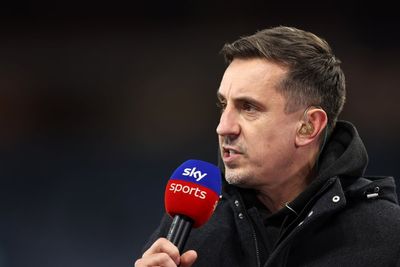 England fans turn on Gary Neville with X-rated chant during Latvia game