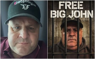 'It's great to be home': 'Big John' Fisher touches down at Heathrow after being detained in Australia over visa issue