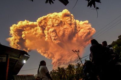 Hot ash sent six miles high as Lewotobi Laki Laki volcano erupts again