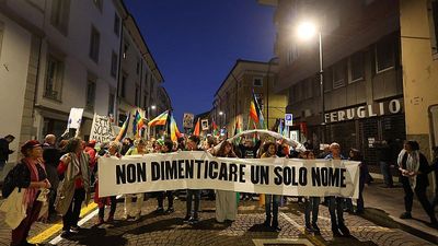 Thousands protest in Udine ahead of Italy–Israel World Cup qualifier