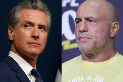 Gavin Newsom compares Joe Rogan to Trump in latest attack on podcaster but asks to appear on hit show