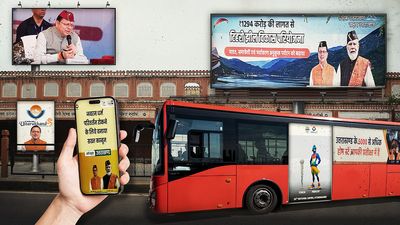 Billboards in Goa, jingles on Delhi FMs, WhatsApp pings: It’s Dhami outdoors and online