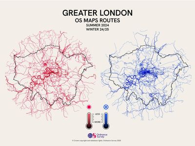 Revealed: London's five most popular hiking routes – according to the Ordnance Survey map app