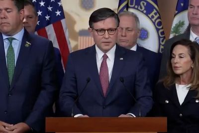 Speaker Mike Johnson dismissive of restraining order against MAGA Congressman by former girlfriend