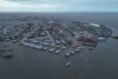 More than 400 Alaska residents are sheltering in school without working toilets after storms