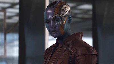 Karen Gillan Didn't Actually Think She'd Land Nebula Or Need To Shave Her Head. Then She Came 'Face-To-Face With That Electric Shaver'