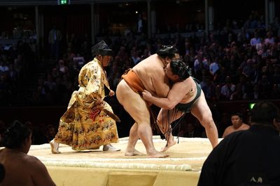 Sumo wrestling returns to London at a sold out Royal Albert Hall