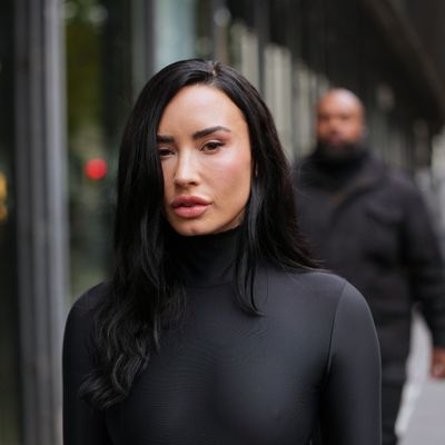 Demi Lovato's Teal French Manicure Is Defying Fall Beauty Rules