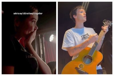Cruz Beckham plays 'Oasis-inspired' gig in front of 100 punters at iconic London pub