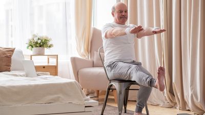 Struggle with workouts that involve getting up and down from the floor? Try this trainer's three favorite chair exercises