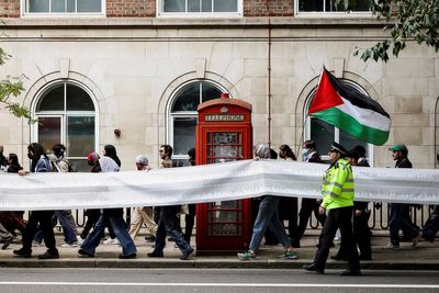 Pro-Palestine marches to continue amid fragile ceasefire as organisers hit out at ‘draconian assault’ on right to protest