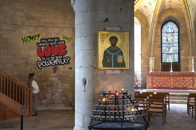 Canterbury cathedral curator ‘delighted’ as JD Vance slams graffiti exhibition