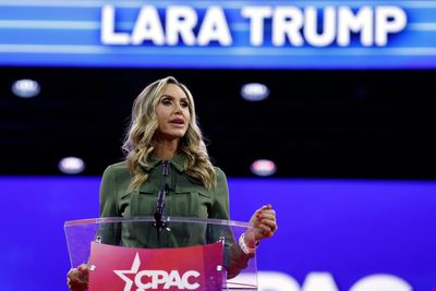 Aspiring pop star Lara Trump offers herself up to perform at the right-wing alt Super Bowl halftime show