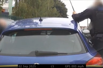 Police smash into stolen car and taser ‘reckless’ driver following chase