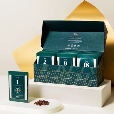 If someone gave me this gorgeous coffee advent calendar as a gift I'd be so impressed – it features a different speciality coffee for every day of December