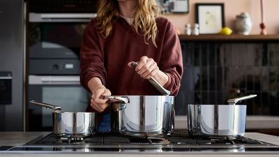 I'm Desperate to Save Space in My Tiny Kitchen, and These New Folding Joseph Joseph Pans Could be the Answer – They're Sleek, Stackable, and Non-Toxic