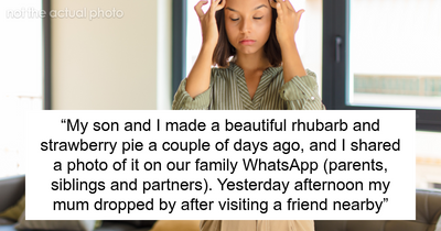 Mom Drops By For Tea And Demands Pie Slice, Shames Daughter’s Fam For Eating It, Then Storms Off