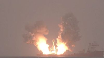 Watch the 2nd-ever launch of China's record-breaking Gravity-1 rocket (video)