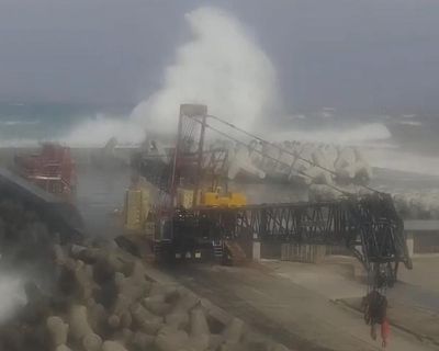 Weather tracker: Japanese islands struck by two successive typhoons