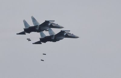 Russian pilots eject from fighter jet after being shot down by own side over Crimea, says Ukraine