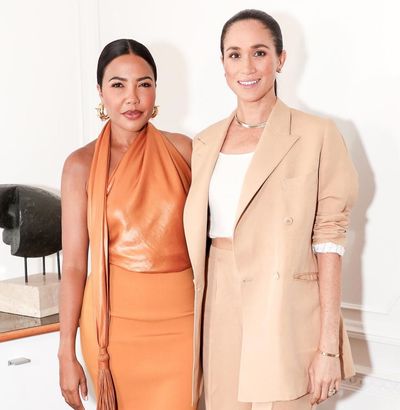 Meghan Markle Masters the Modern Power Suit at Star-Studded Female Empowerment Dinner