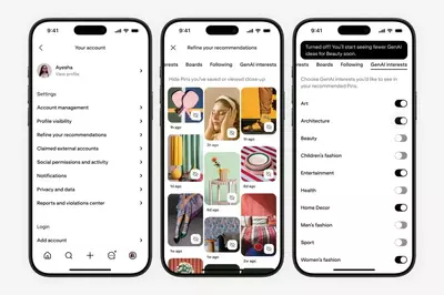 Tired of AI slop? Pinterest lets you take back control of your feed