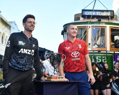 New Zealand v England: first men’s T20 cricket international hit by rain – as it happened
