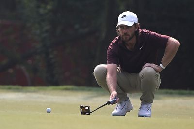 Tommy Fleetwood in contention after lucky break on 18th hole in Dehli