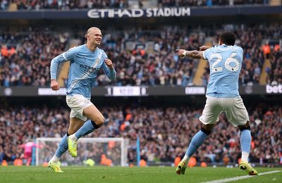 Man City 2-0 Everton: Haaland double downs Everton and sends City top of Premier League