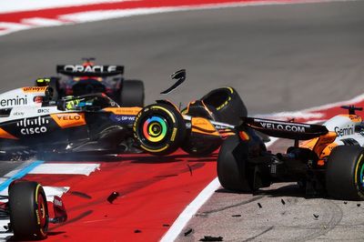 Both McLaren drivers involved in United States GP sprint crash amid dramatic start to Austin weekend