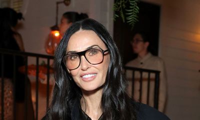 Demi Moore has me convinced that leather-look trousers are a party season essential