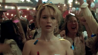 It's Been A While Since Jennifer Lawrence Rocked A Red Carpet, But Her Black Side Cut Dress And Gorgeous Necklace Are Back In Form