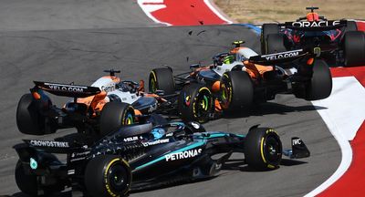 United States Grand Prix: Oscar Piastri and Lando Norris crash out as Max Verstappen wins sprint