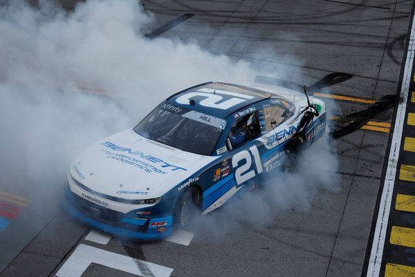 Austin Hill wins wild crash-filled NASCAR Xfinity race at Talladega