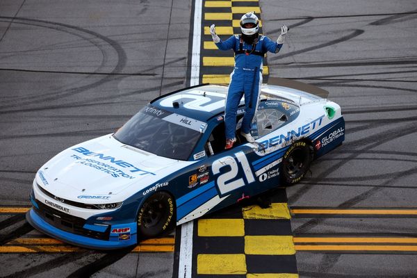 Austin Hill wins wild crash-filled NASCAR Xfinity race at Talladega
