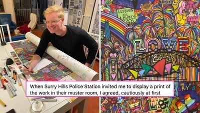 Artist Responds After His Queer Mural Was Removed From Surry Hills Police Station