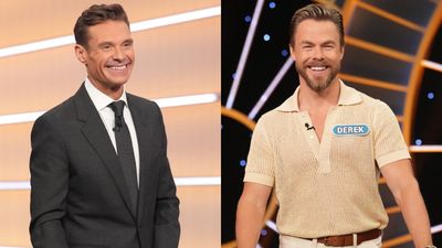 Derek Hough Literally Stood On Wheel Of Fortune’s 2,400 Pound Wheel. It Led To Ryan Seacrest Making A New Rule: 'If It Breaks...'