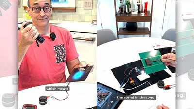 Teacher uses cheap laser and solar panel to transmit wireless sound — iPad powers home project that was inspired by solar panel making noise when attached to speaker