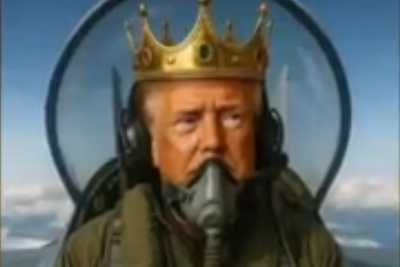 Donald Trump posts AI video of him bombing No Kings protesters with brown sludge