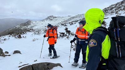 Search for hiker reviewed in challenging, cold weather
