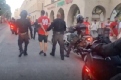 Video: Rival fans and police clash in Tel Aviv as Maccabi vs Hapoel football derby called off