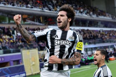 Sandro Tonali conspicuous by absence as Newcastle train ahead of Benfica clash