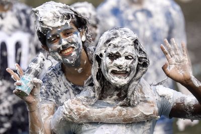 In Pictures: There’s no place like foam for St Andrews students on Raisin Monday