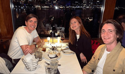 Fans go wild as Harry Potter's Weasley siblings James and Oliver Phelps and Bonnie Wright reunite