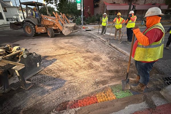 Houston residents protest as crews remove rainbow crosswalks from city street