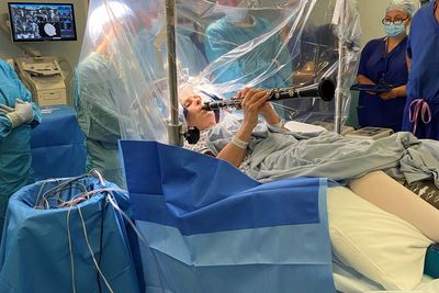Woman plays clarinet during four-hour brain surgery for Parkinson’s