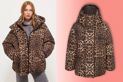 Asda’s sell-out leopard print puffer is back in stock – and it looks just like Ganni’s coat