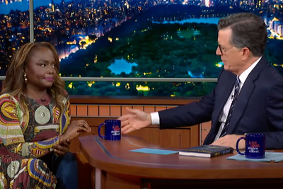 Karine Jean-Pierre tells Colbert her book is a ‘road map’ to navigating away from the two-party system