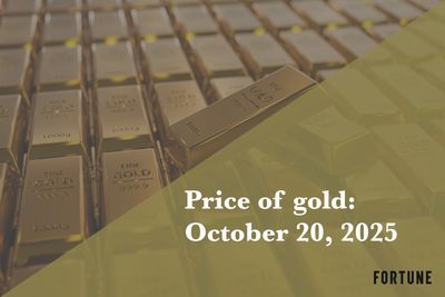 Current price of gold: October 20, 2025