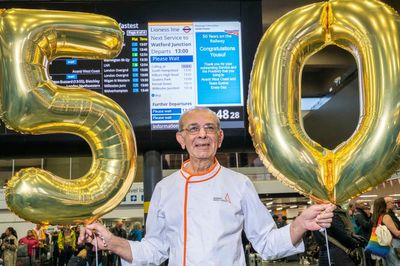 Train chef celebrates 50 years on the railway and says he has ‘no plans to stop’